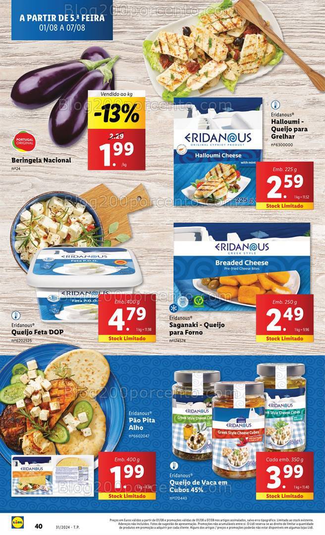 Antevisão Folheto LIDL Promoções de 1 a 7 agosto