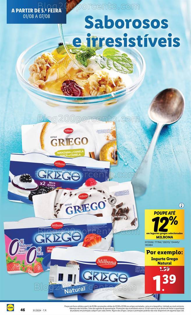 Antevisão Folheto LIDL Promoções de 1 a 7 agosto