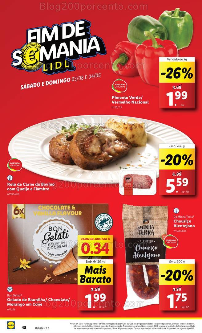 Antevisão Folheto LIDL Promoções de 1 a 7 agosto
