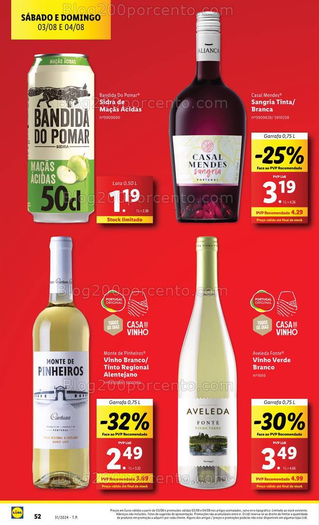 Antevisão Folheto LIDL Promoções de 1 a 7 agosto
