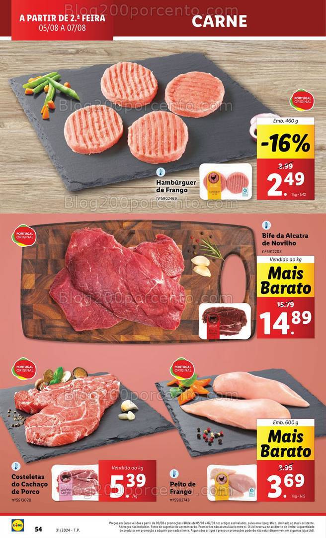 Antevisão Folheto LIDL Promoções de 1 a 7 agosto