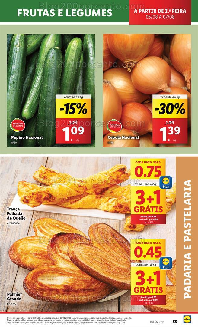 Antevisão Folheto LIDL Promoções de 1 a 7 agosto