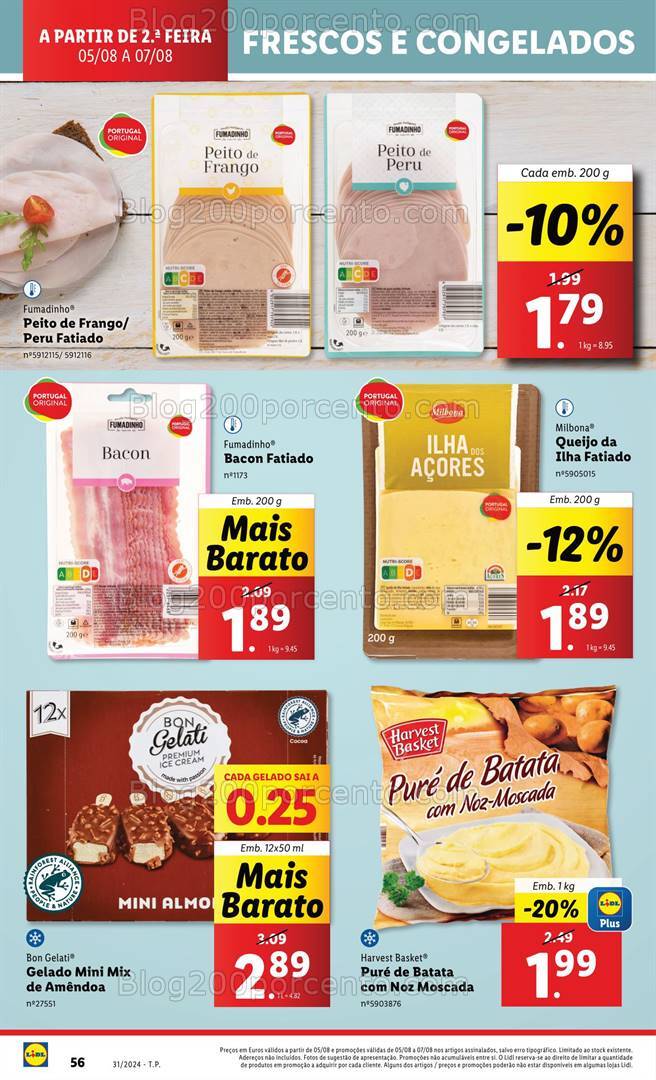 Antevisão Folheto LIDL Promoções de 1 a 7 agosto