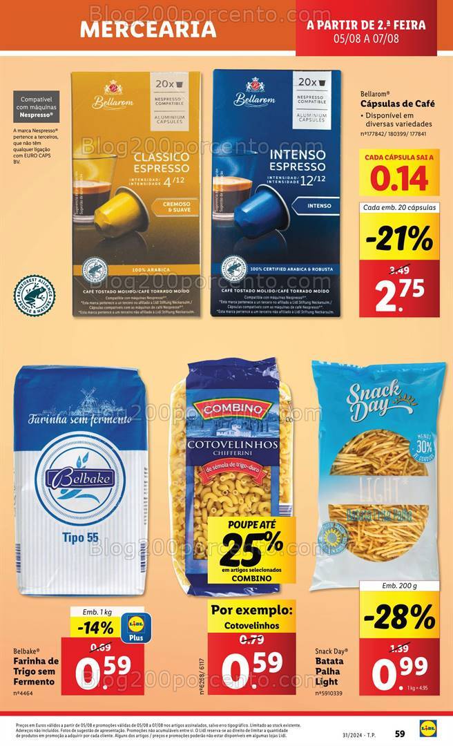 Antevisão Folheto LIDL Promoções de 1 a 7 agosto