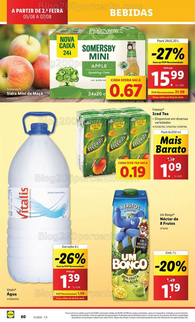 Antevisão Folheto LIDL Promoções de 1 a 7 agosto