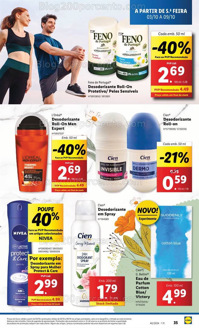 Antevisão Folheto LIDL Beleza Promoções de 3 a 9 outubro