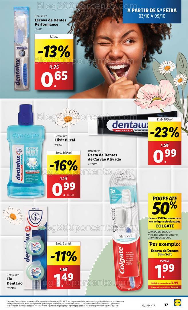 Antevisão Folheto LIDL Beleza Promoções de 3 a 9 outubro