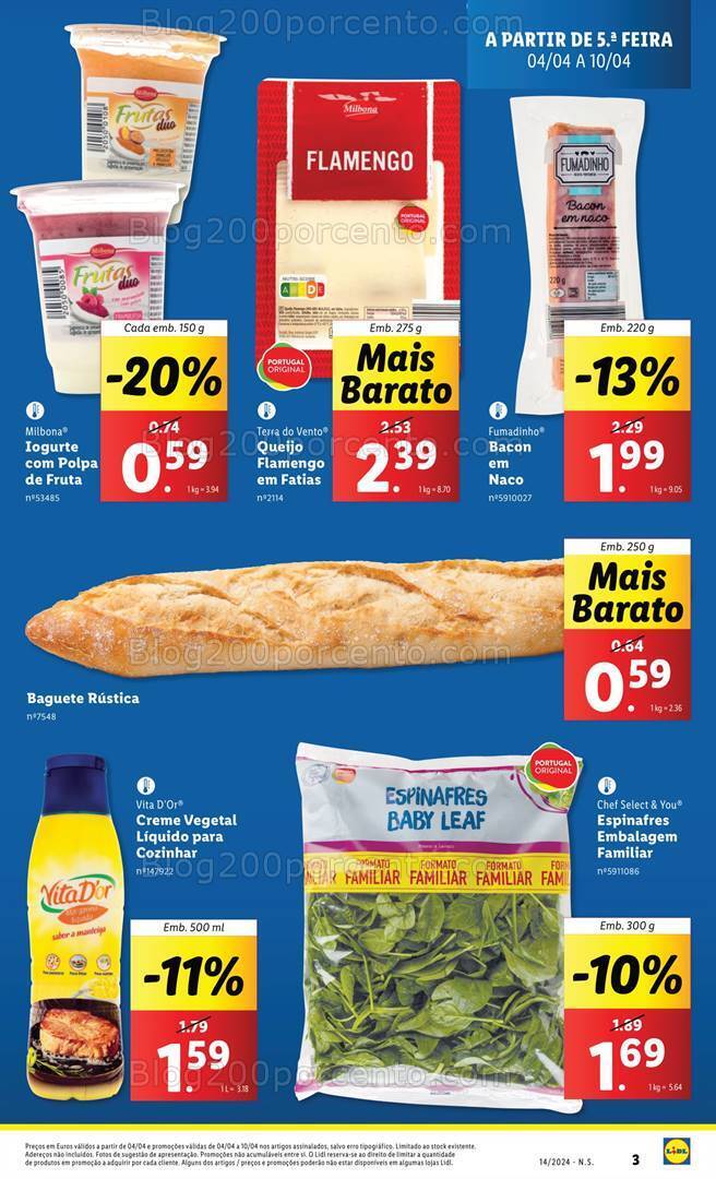 Antevisão Folheto LIDL Promoções de 4 a 10 abril