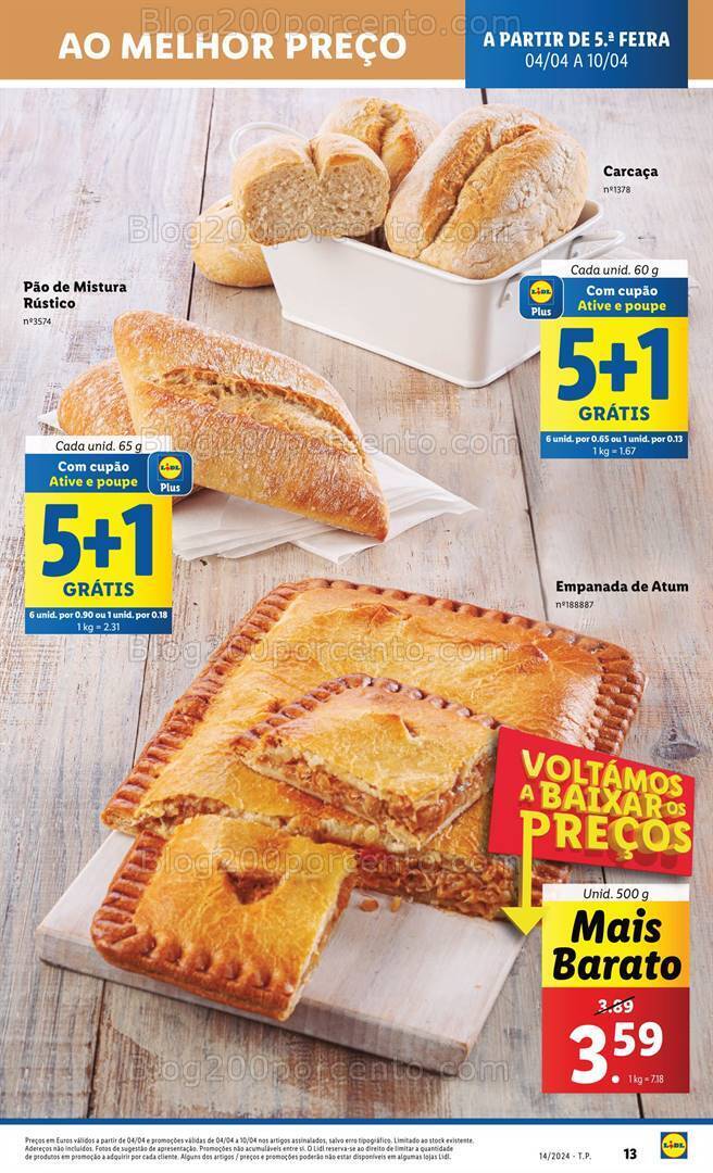 Antevisão Folheto LIDL Promoções de 4 a 10 abril
