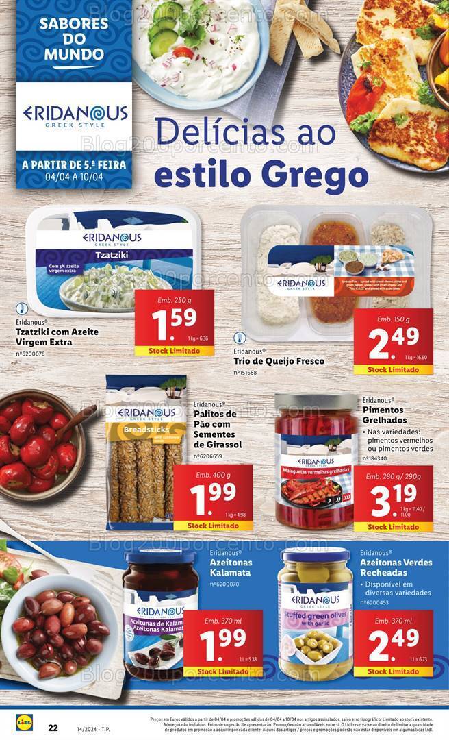 Antevisão Folheto LIDL Sabores do Mundo Promoções de 4 a 10 abril