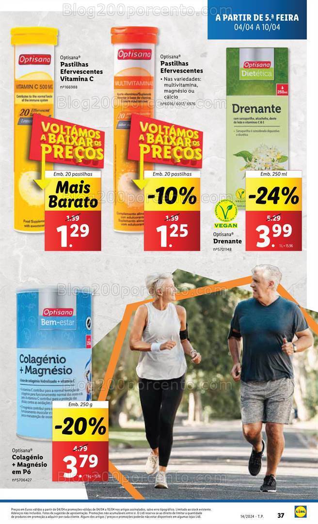 Antevisão Folheto LIDL Alimentação Saudável Promoções de 4 a 10 abril