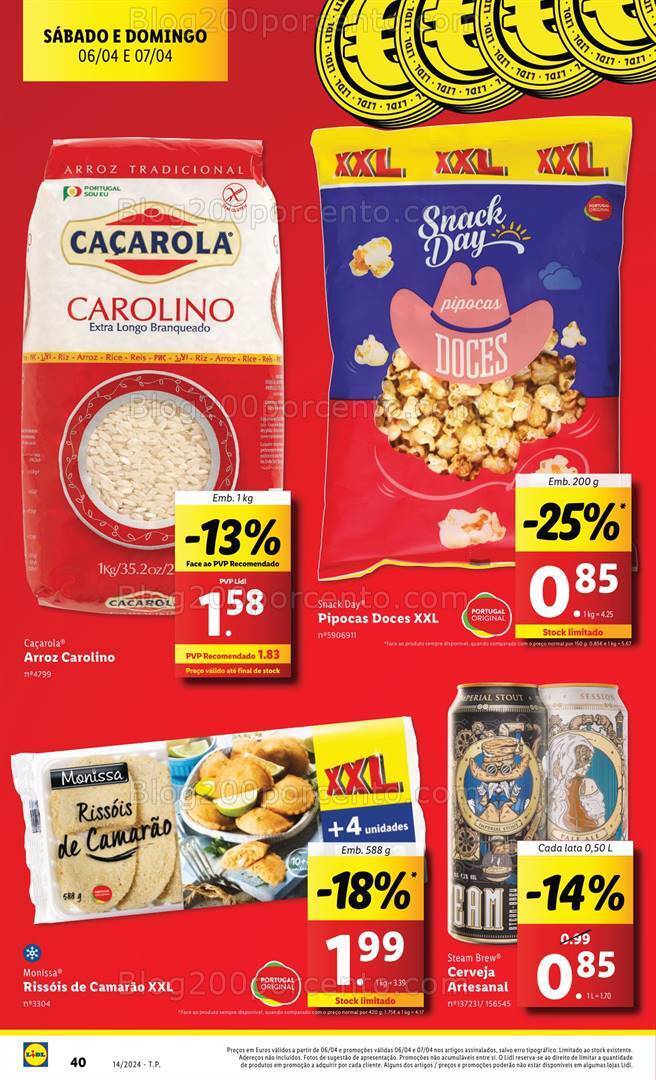 Antevisão Folheto LIDL Promoções Fim de Semana - 6 e 7 abril