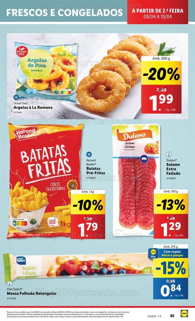 Antevisão Folheto LIDL Supermercado Promoções de 8 a 10 abril
