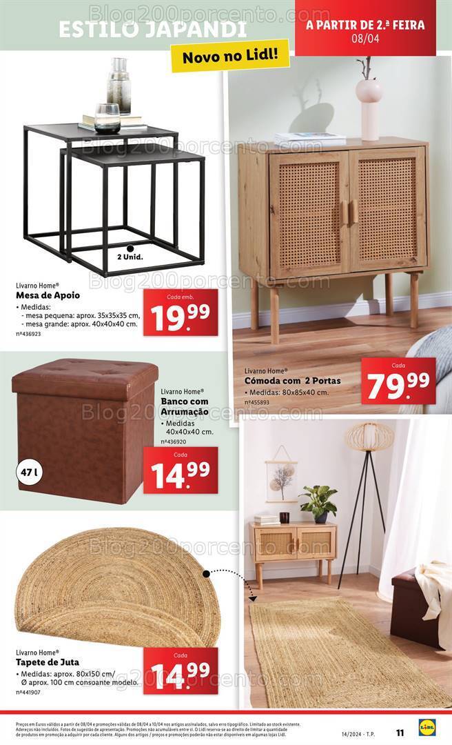 Antevisão Folheto LIDL Bazar Promoções a partir de 8 abril