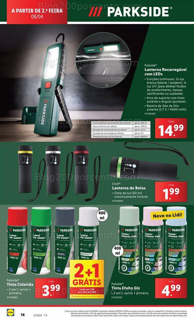Antevisão Folheto LIDL Bazar Promoções a partir de 8 abril