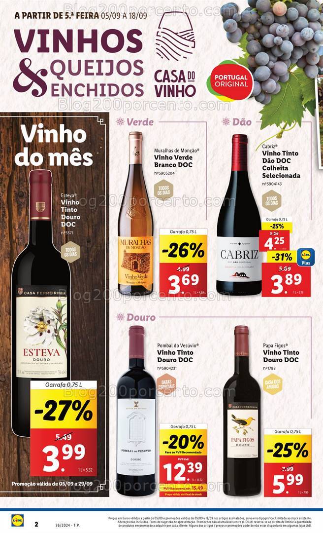 Antevisão Folheto LIDL Promoções de 5 a 11 setembro