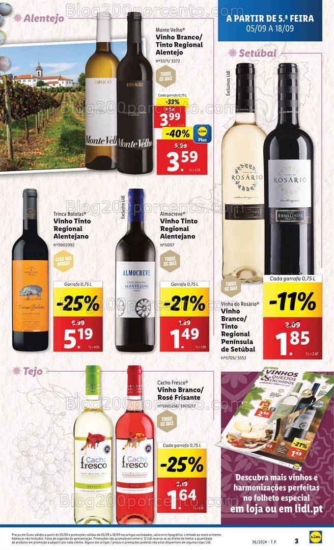 Antevisão Folheto LIDL Promoções de 5 a 11 setembro