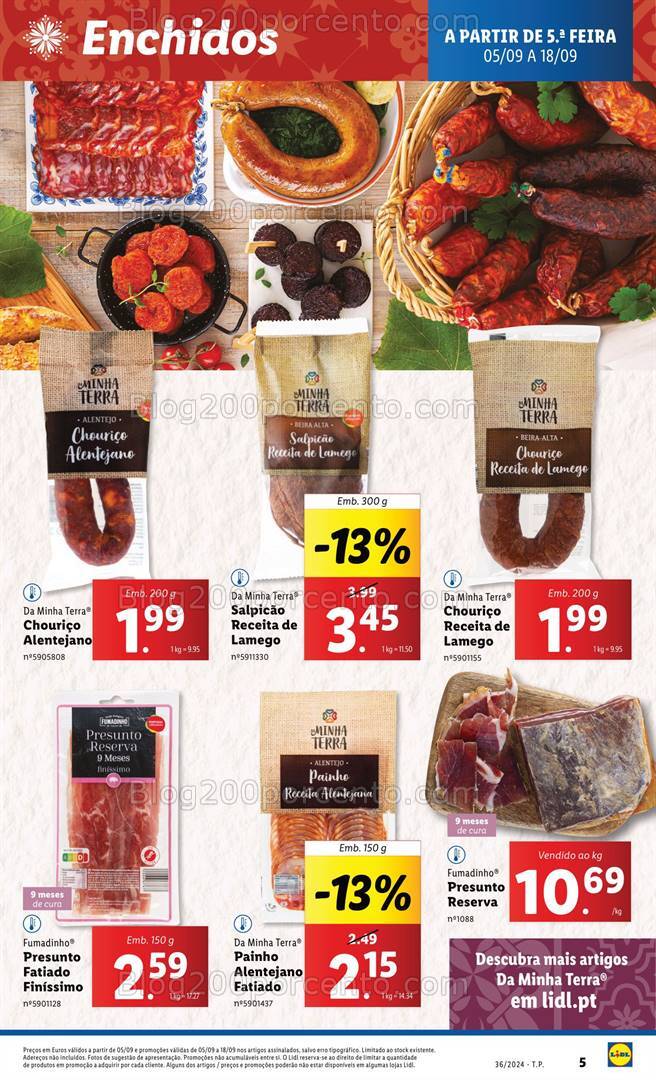 Antevisão Folheto LIDL Promoções de 5 a 11 setembro