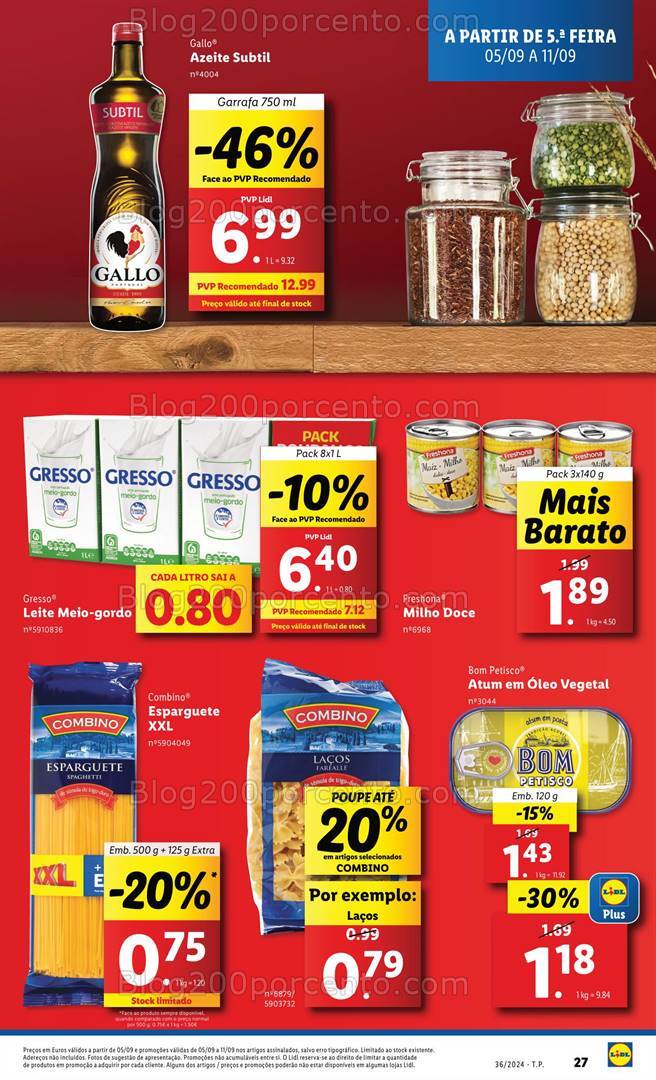 Antevisão Folheto LIDL Promoções de 5 a 11 setembro
