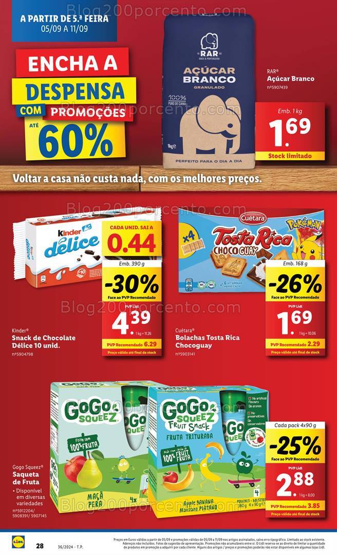 Antevisão Folheto LIDL Promoções de 5 a 11 setembro