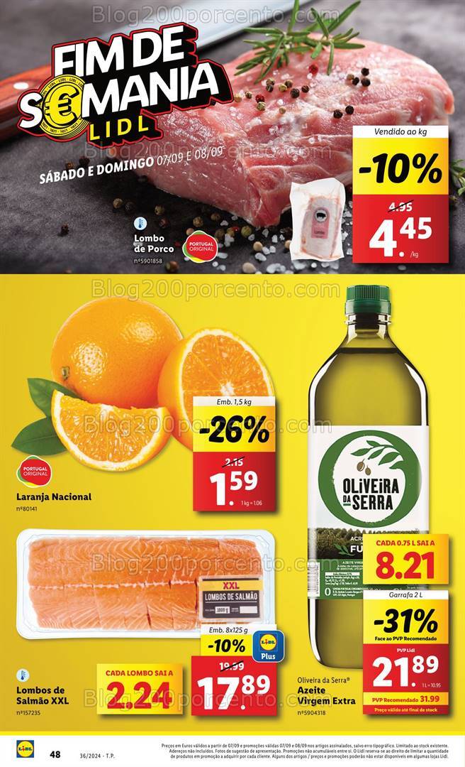 Antevisão Folheto LIDL Promoções Fim de Semana - 7 e 8 setembro