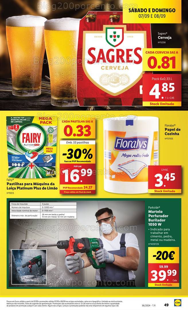 Antevisão Folheto LIDL Promoções Fim de Semana - 7 e 8 setembro