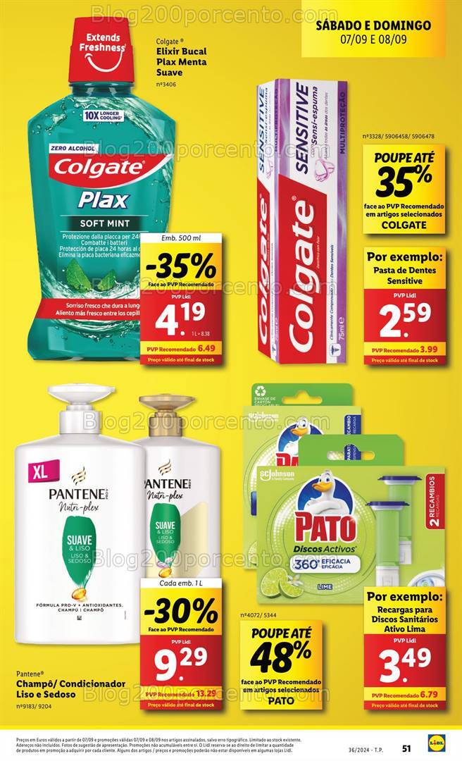 Antevisão Folheto LIDL Promoções Fim de Semana - 7 e 8 setembro