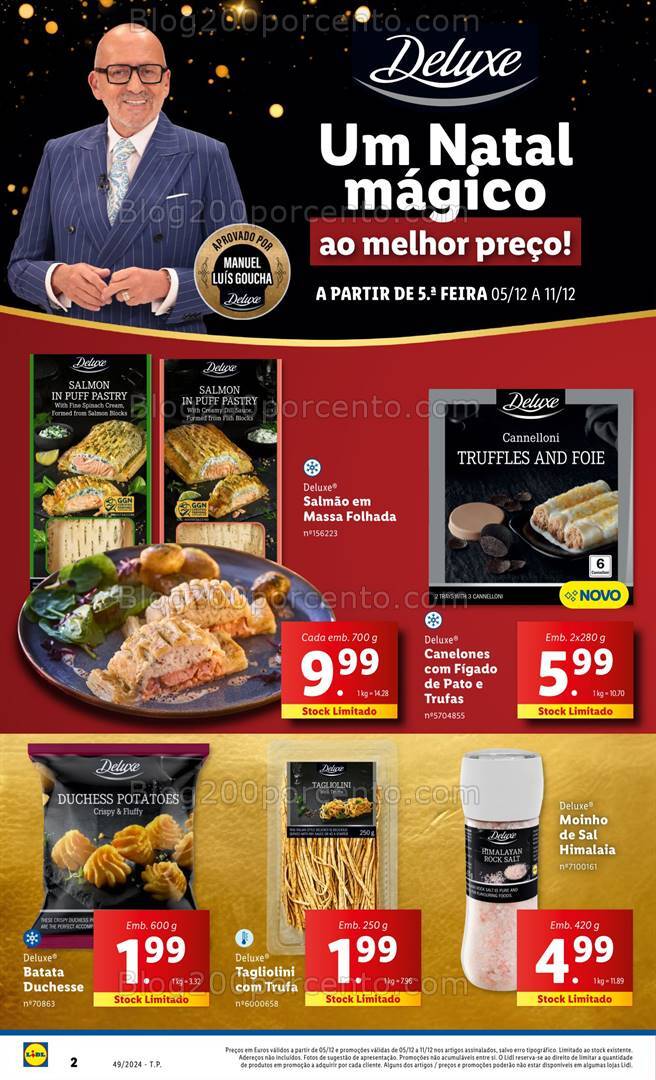 Antevisão Folheto LIDL Natal Promoções de 5 a 11 dezembro