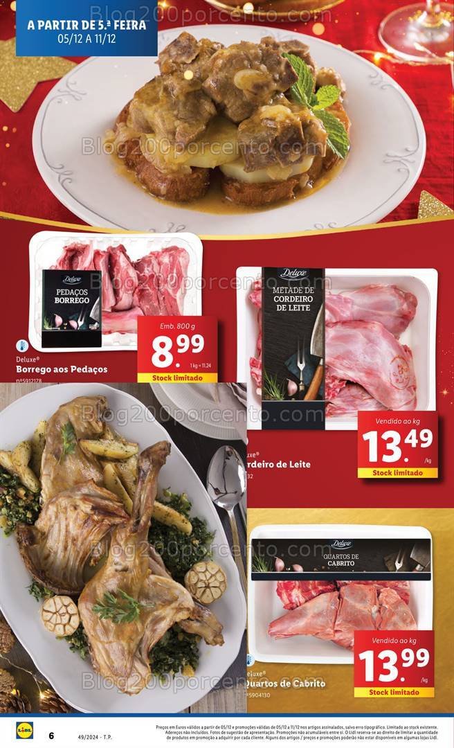 Antevisão Folheto LIDL Natal Promoções de 5 a 11 dezembro