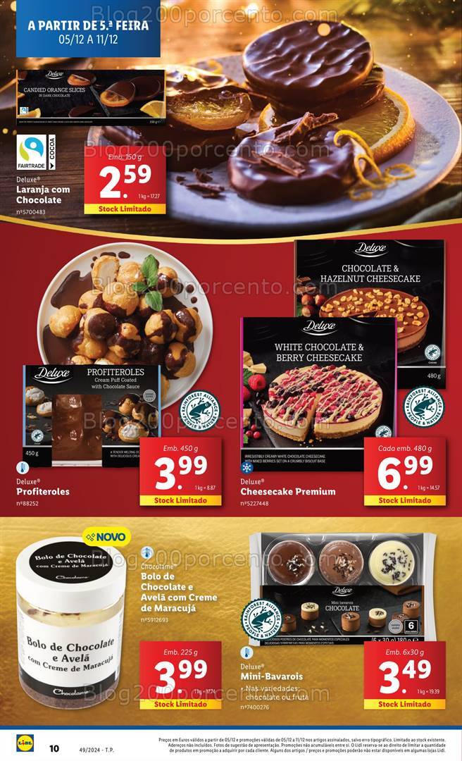 Antevisão Folheto LIDL Natal Promoções de 5 a 11 dezembro