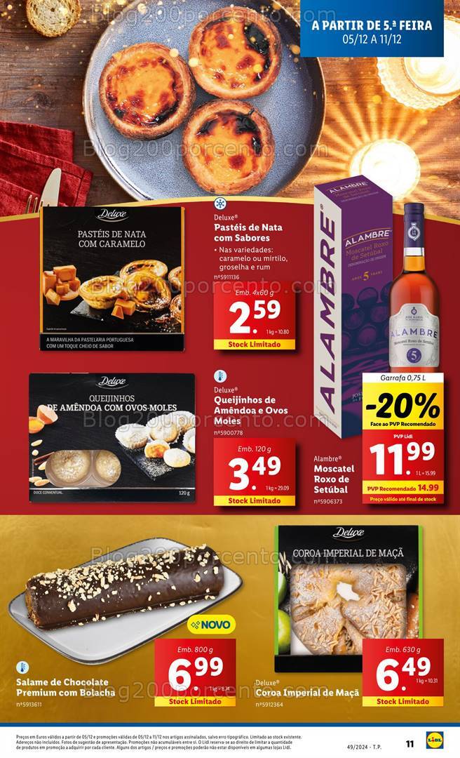 Antevisão Folheto LIDL Natal Promoções de 5 a 11 dezembro