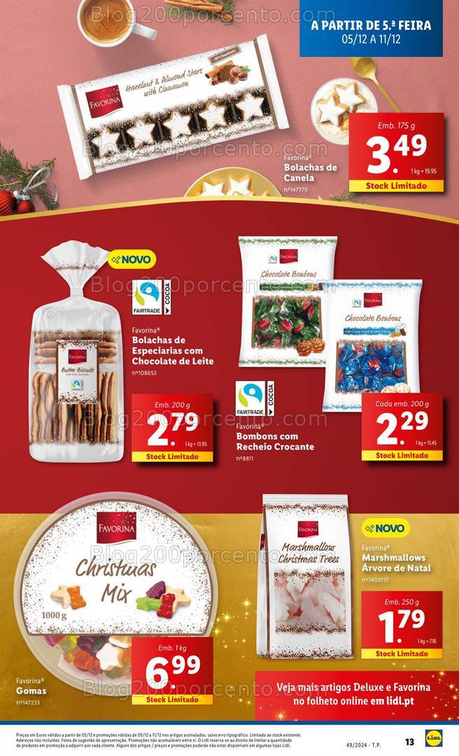 Antevisão Folheto LIDL Natal Promoções de 5 a 11 dezembro