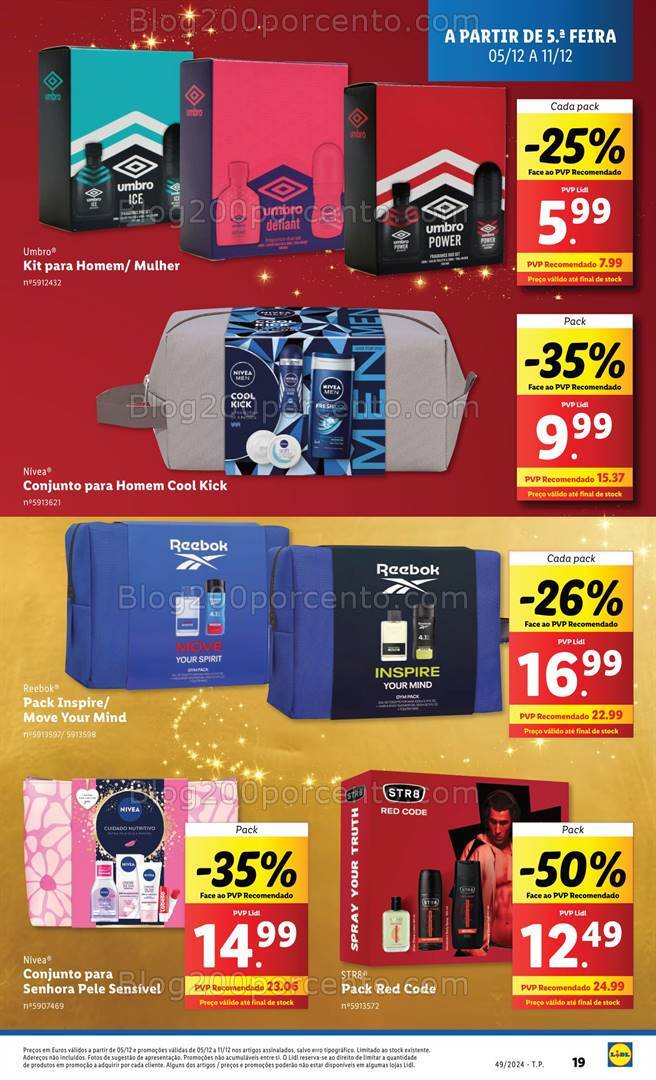 Antevisão Folheto LIDL Natal Promoções de 5 a 11 dezembro