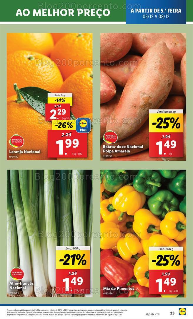 Antevisão Folheto LIDL Promoções de 5 a 11 dezembro