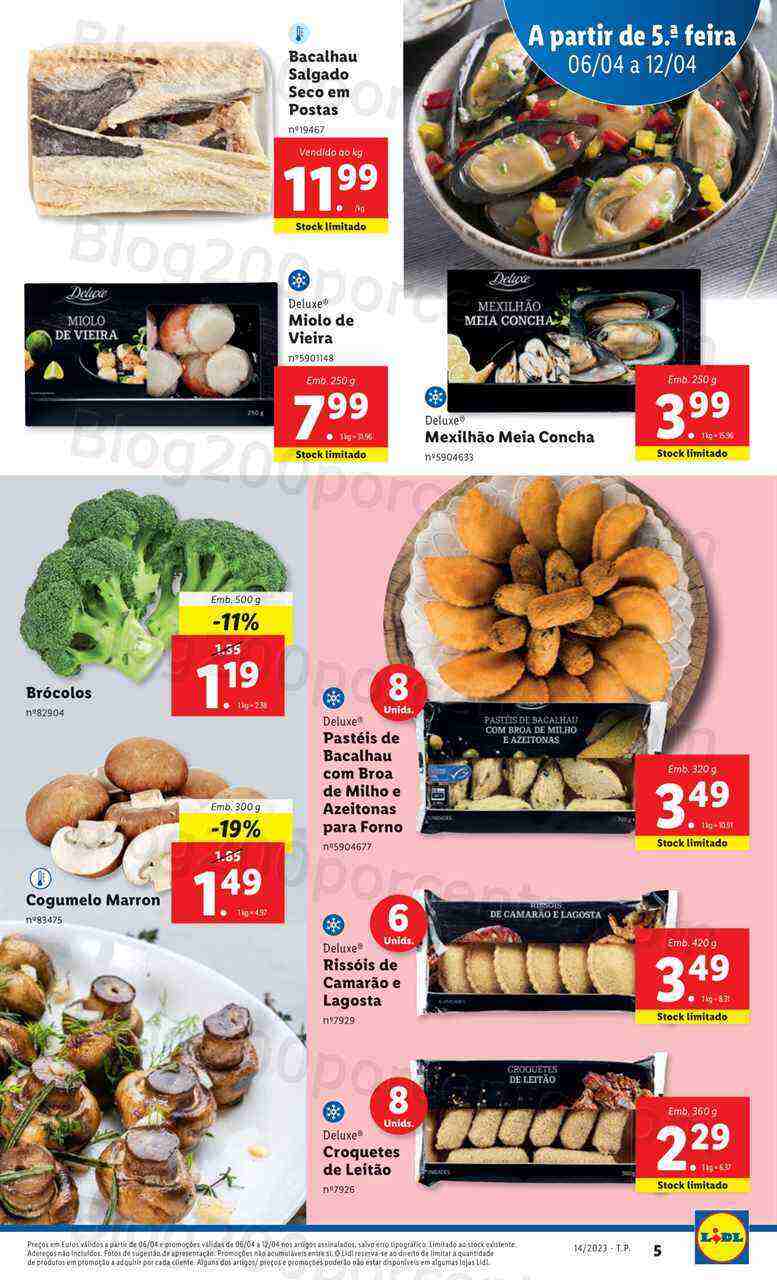 Antevisão Folheto LIDL Promoções de 6 a 12 abril