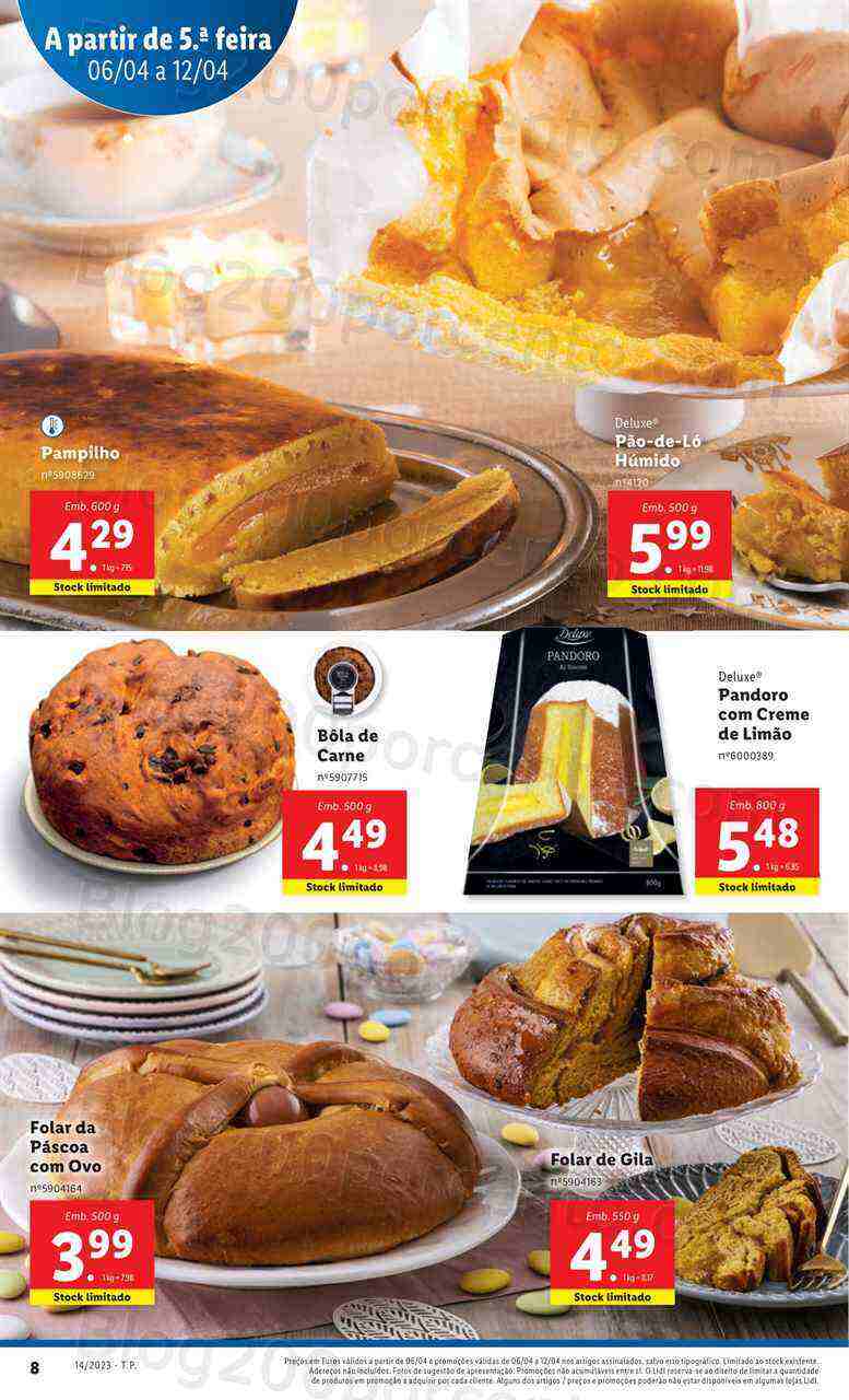 Antevisão Folheto LIDL Promoções de 6 a 12 abril