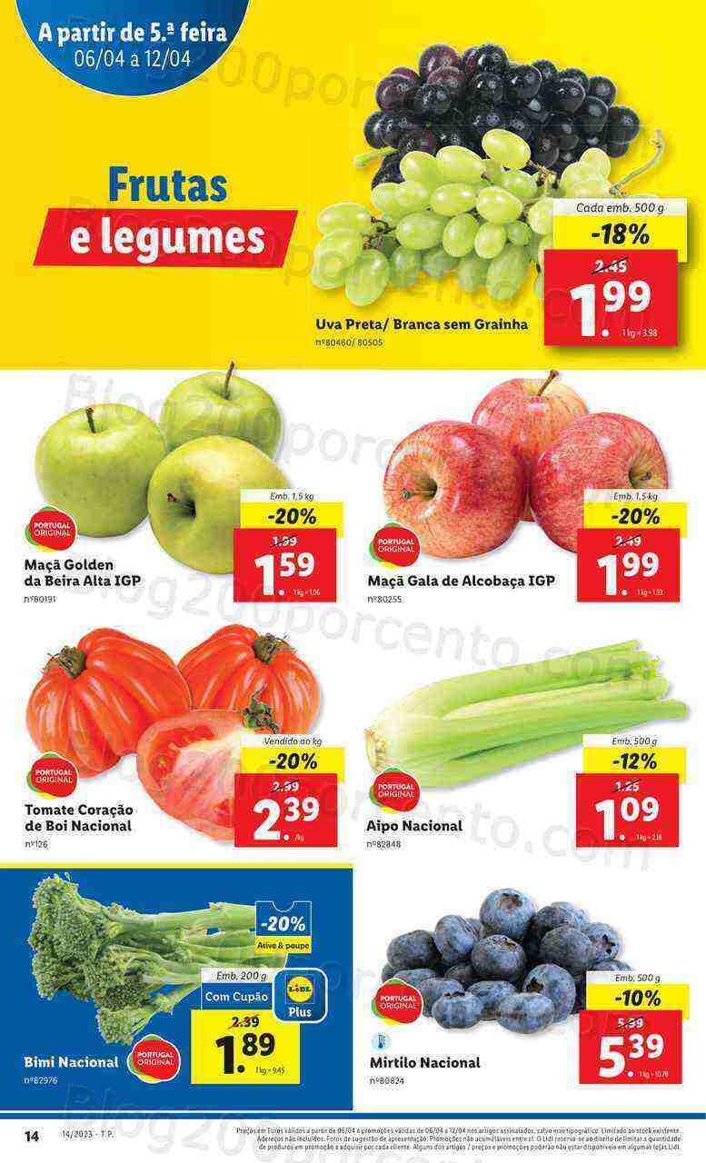 Antevisão Folheto LIDL Promoções de 6 a 12 abril