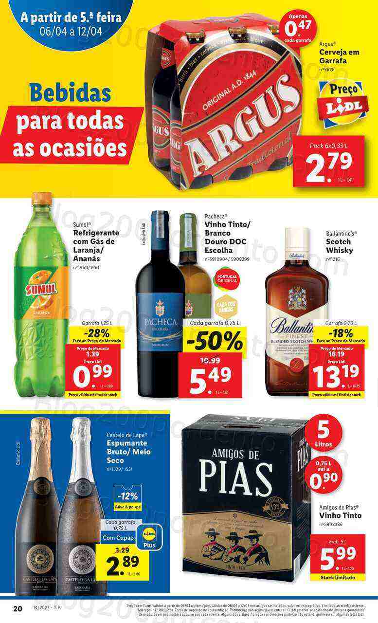 Antevisão Folheto LIDL Promoções de 6 a 12 abril