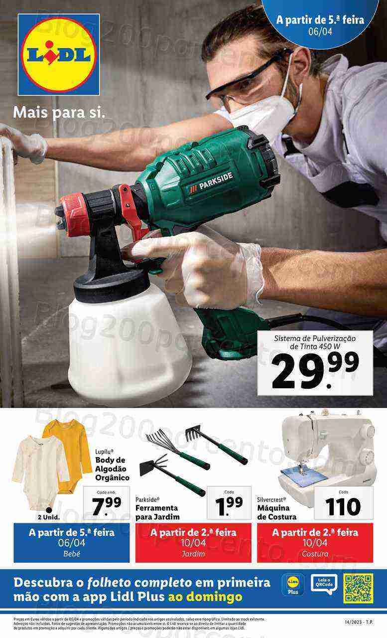 Antevisão Folheto LIDL Bazar Promoções de 6 a 12 abril