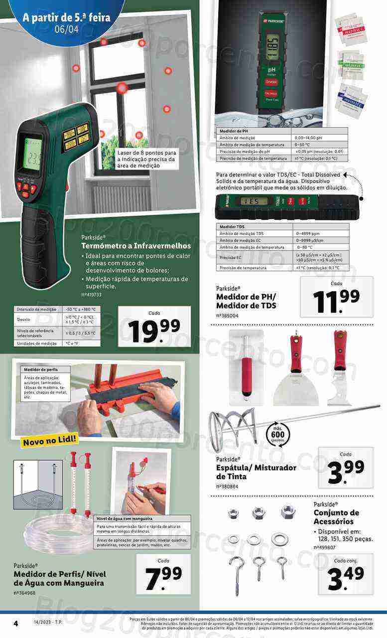 Antevisão Folheto LIDL Bazar Promoções de 6 a 12 abril