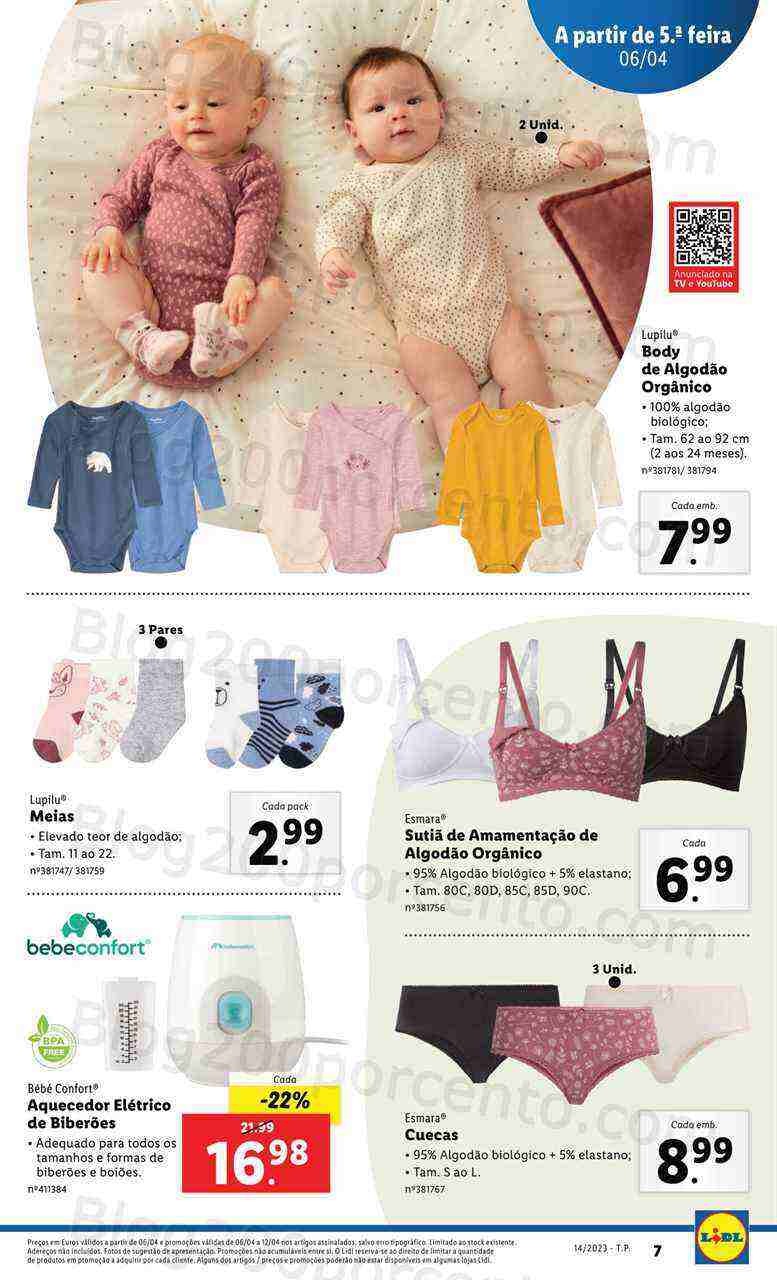 Antevisão Folheto LIDL Bazar Promoções de 6 a 12 abril