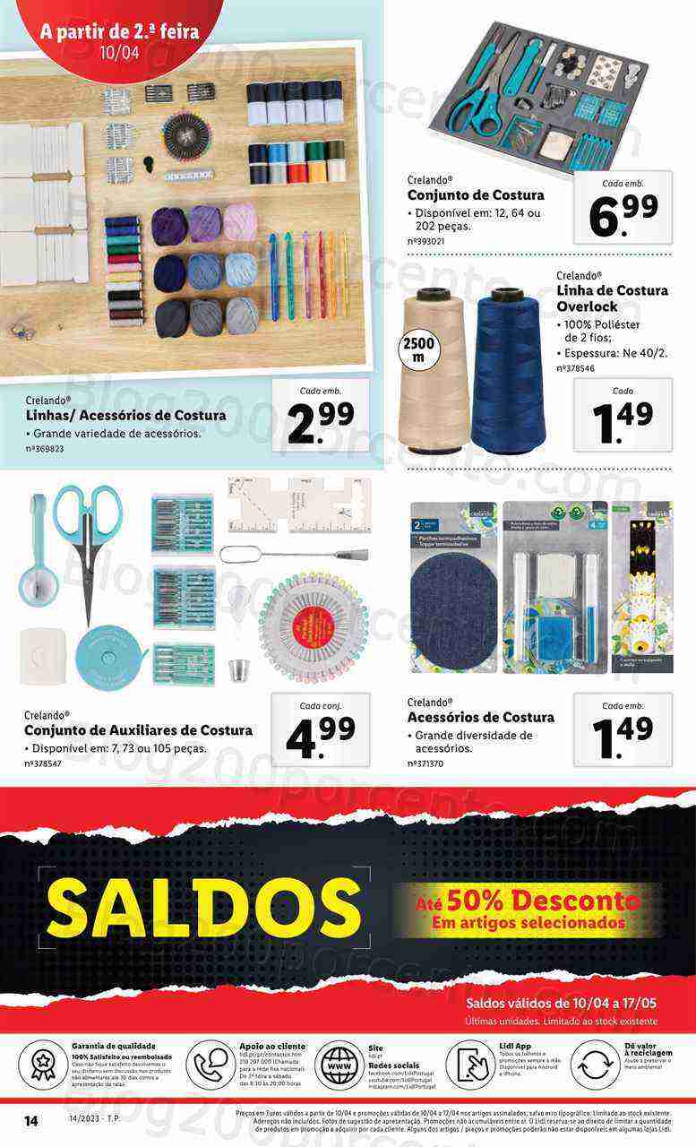 Antevisão Folheto LIDL Bazar Promoções de 6 a 12 abril