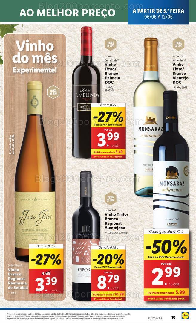 Antevisão Folheto LIDL Promoções a partir de 6 a 12 junho
