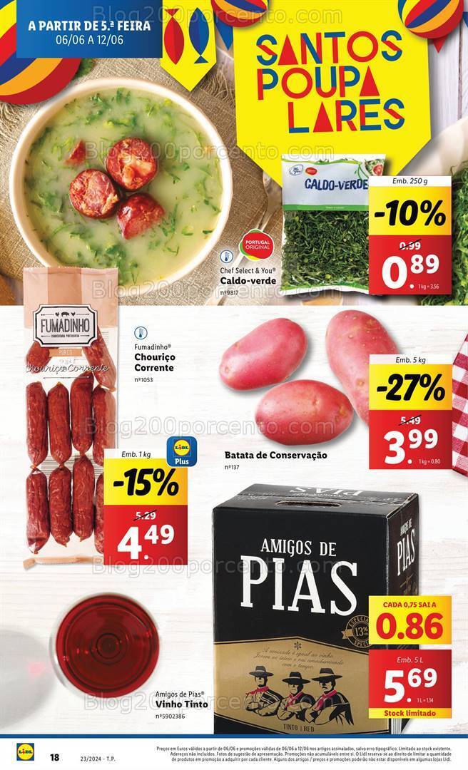Antevisão Folheto LIDL Promoções a partir de 6 a 12 junho