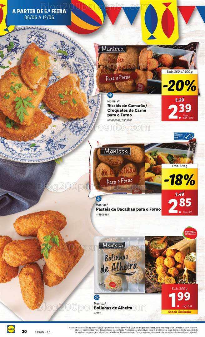 Antevisão Folheto LIDL Especial Santos Populares Promoções de 6 a 12 junho