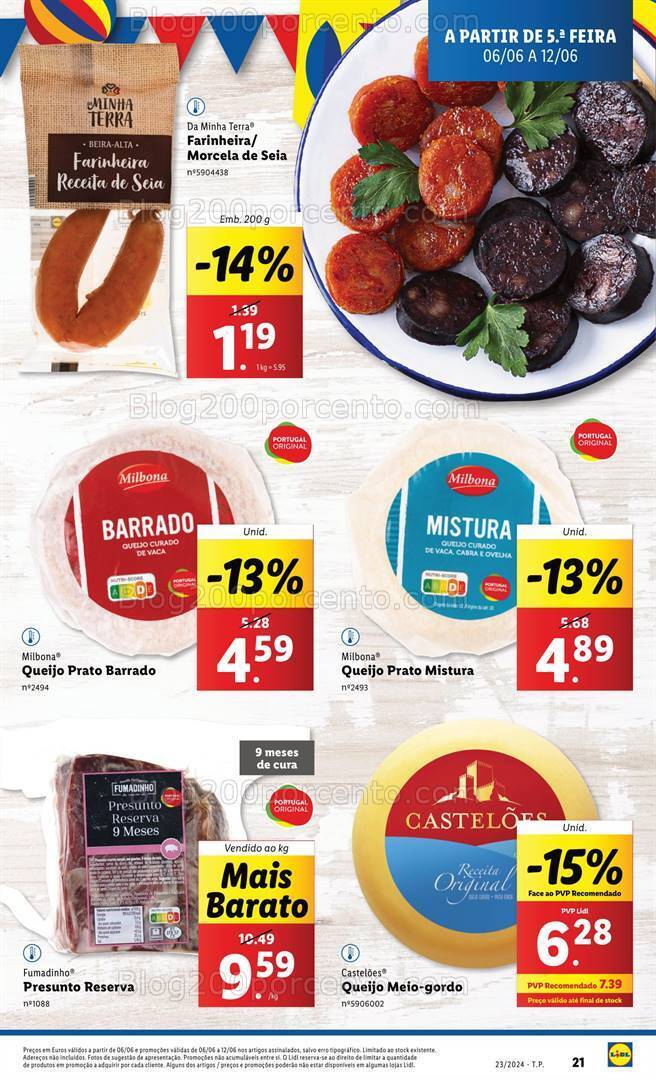 Antevisão Folheto LIDL Especial Santos Populares Promoções de 6 a 12 junho