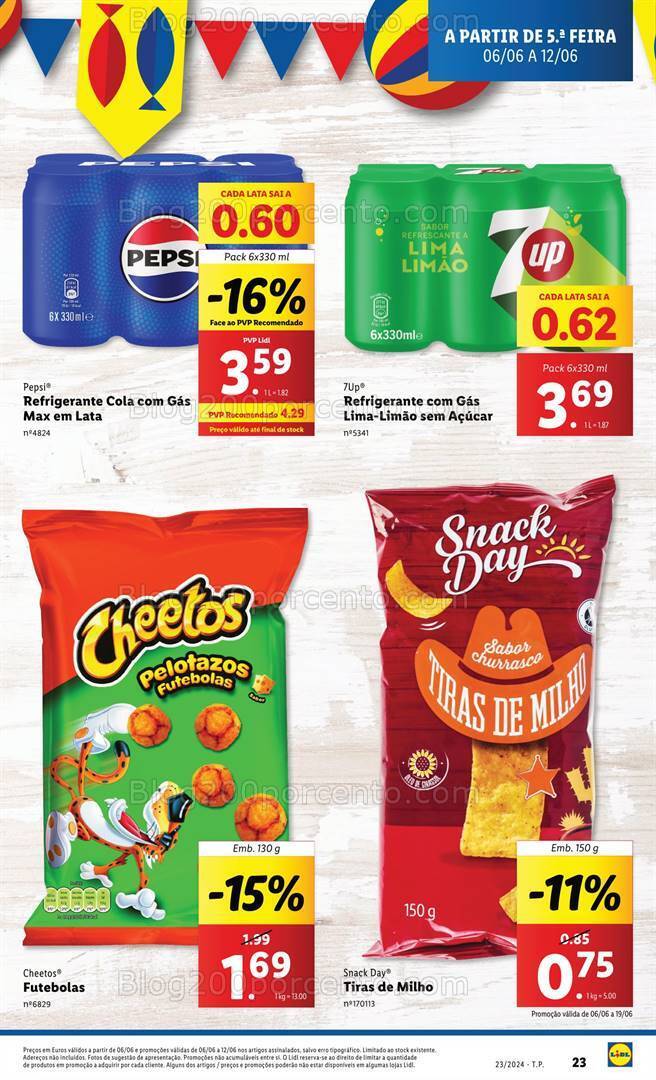 Antevisão Folheto LIDL Especial Santos Populares Promoções de 6 a 12 junho