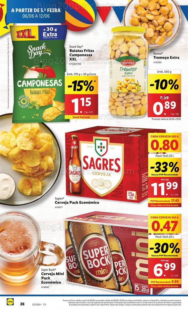 Antevisão Folheto LIDL Especial Santos Populares Promoções de 6 a 12 junho
