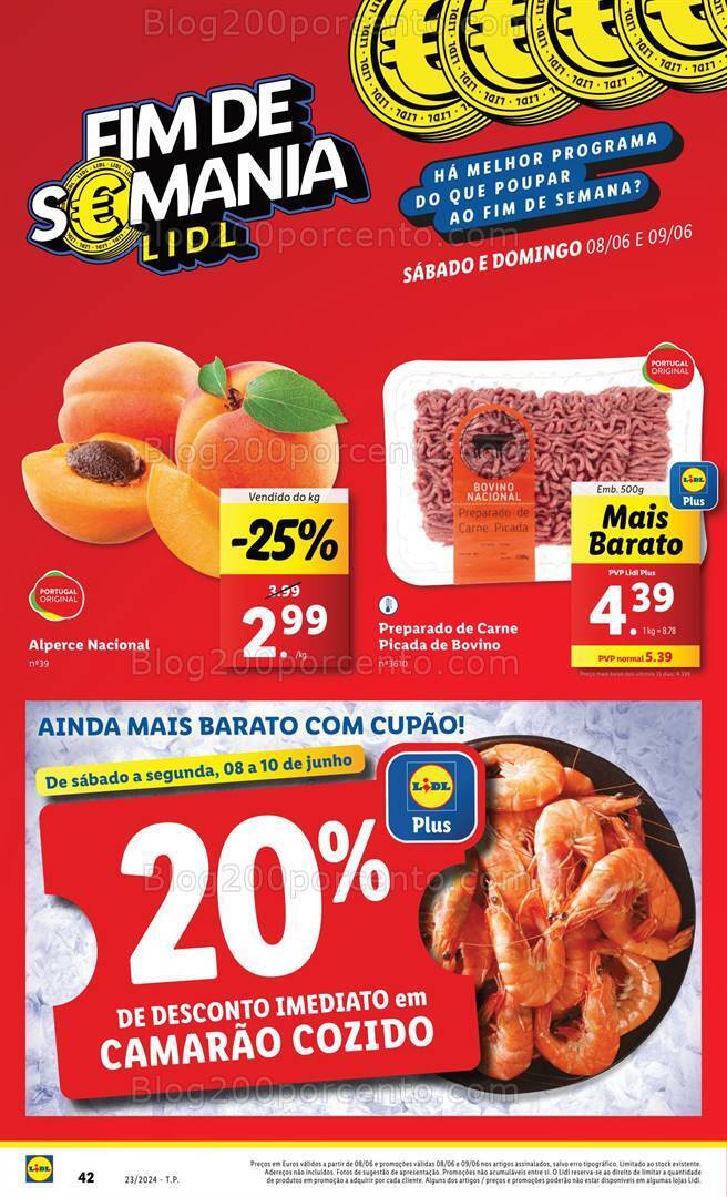 Antevisão Folheto LIDL Promoções Fim de Semana - 8 e 9 junho