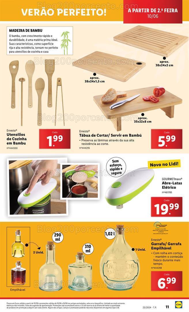 Antevisão Folheto LIDL Bazar Promoções de 6 a 12 junho